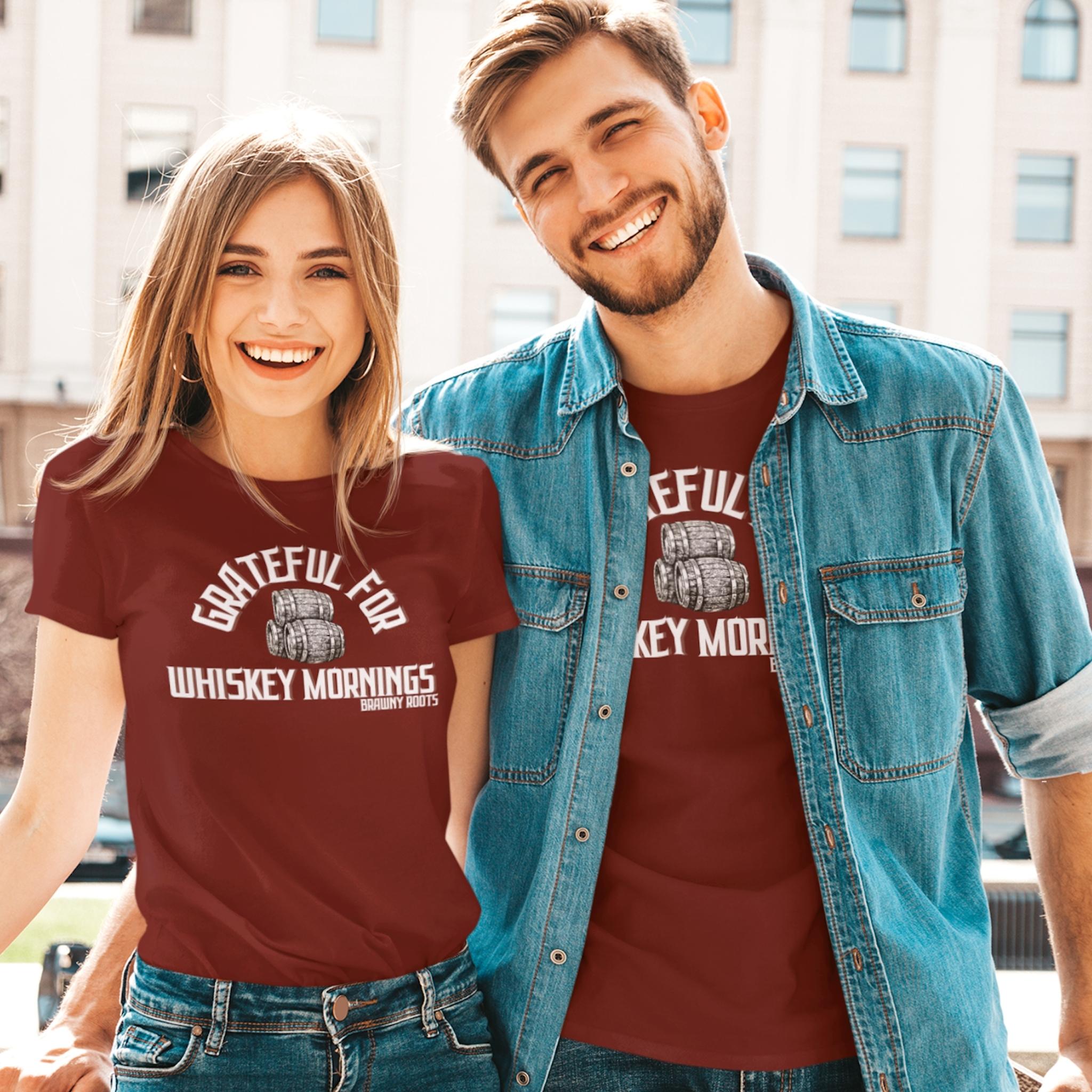 Brawny Roots™ | Grateful Whiskey Mornings | T-Shirt | Unisex